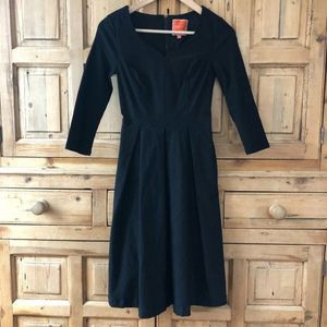 Modcloth Small Black Fit and Flare Dress